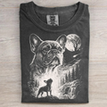 French Bulldog Howling to The Moon T-shirt