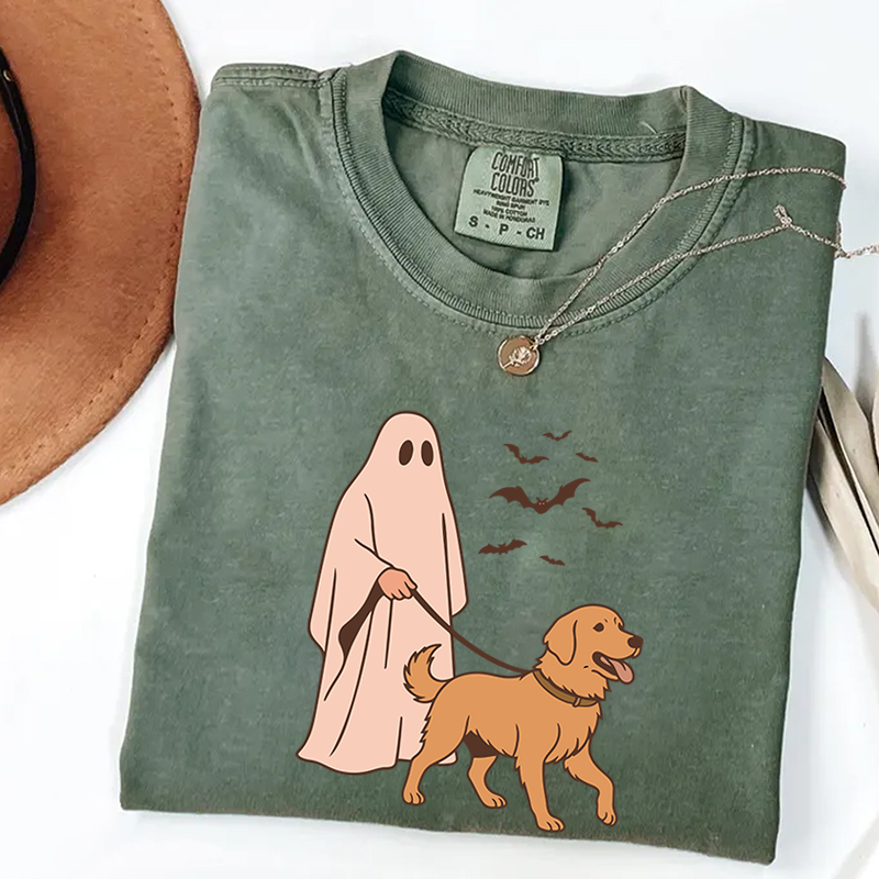 T-shirt Golden Retriever Halloween