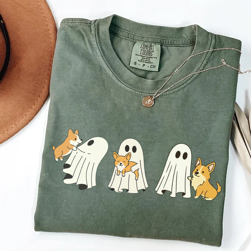 T-shirt Halloween chien Corgi