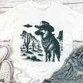 Vintage German Shepherd UFO T-shirt