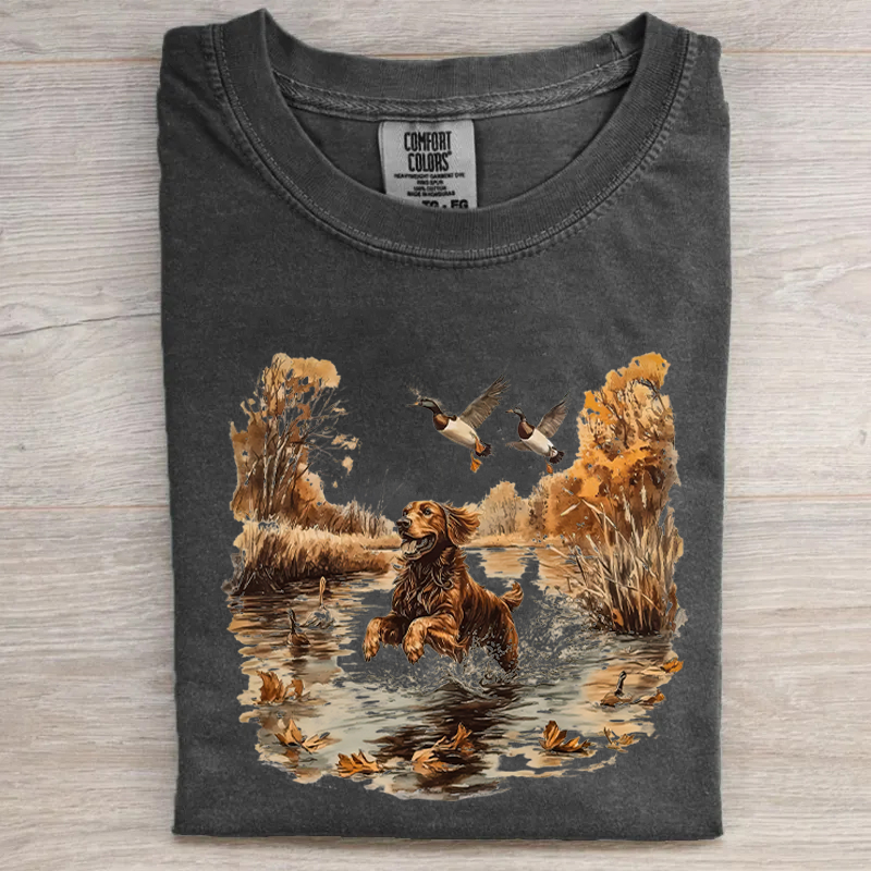 90s Retro Golden Retriever T-shirt