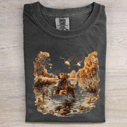90s Retro Golden Retriever T-shirt
