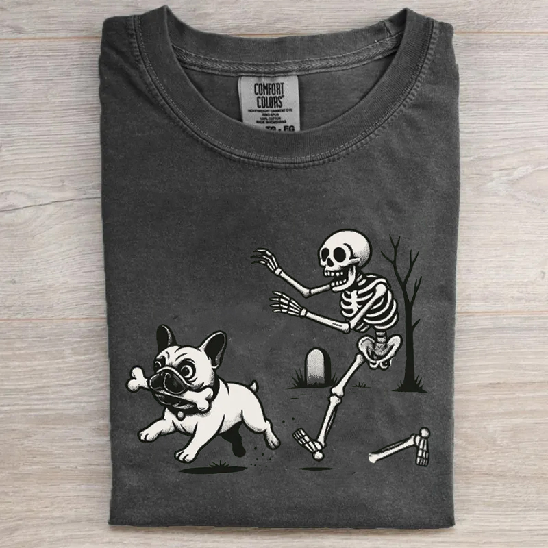 T-shirt Comfort Colors Halloween Bouledogue Français