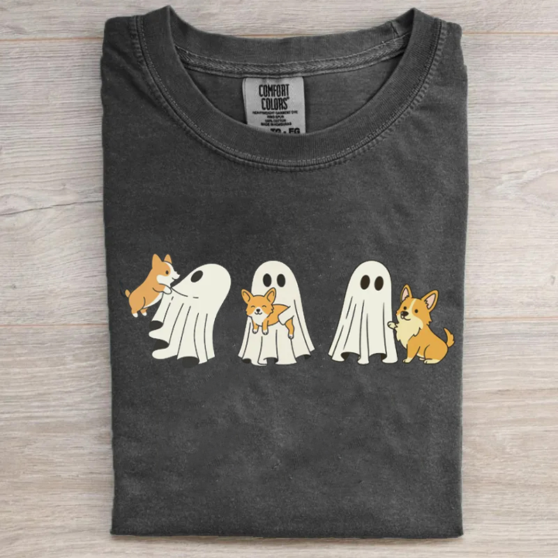 T-shirt Halloween chien Corgi
