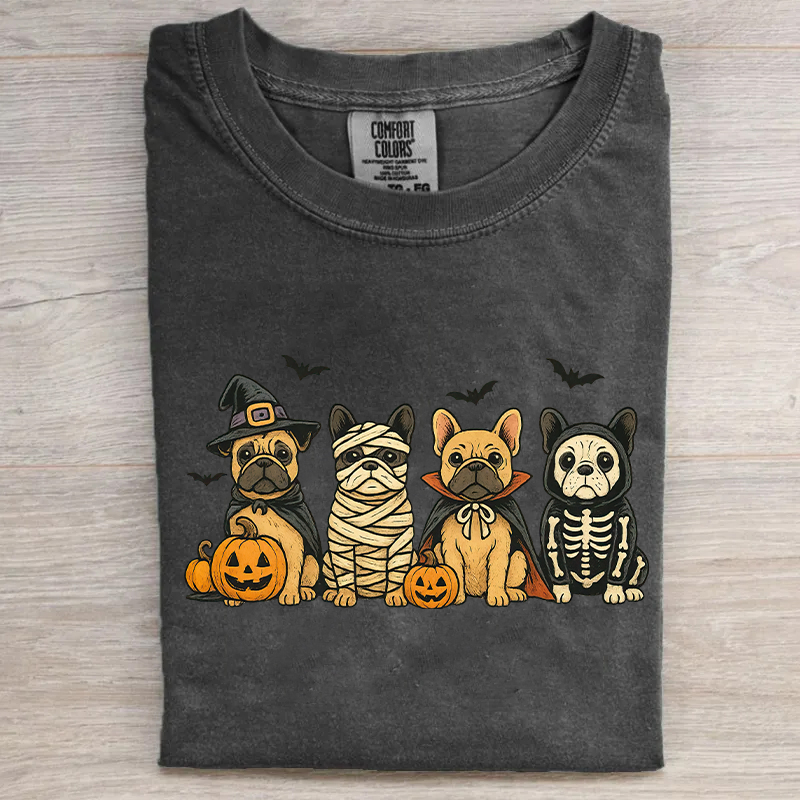 T-shirt Comfort Colors Halloween Bouledogue Français