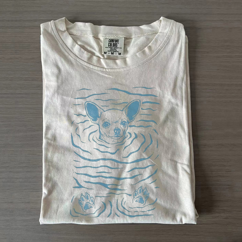Cute Chihuahua Bath T-shirt