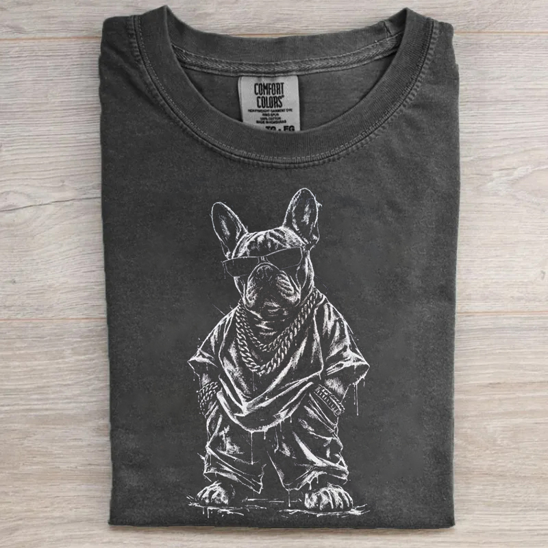 Gangster French Bulldog T-shirt
