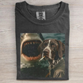 Funny German Shorthair Pointer Shark T-shirt