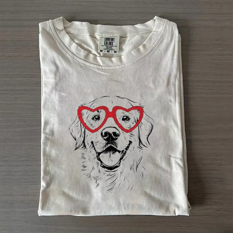 Valentine's Day Golden Retriever T-shirt