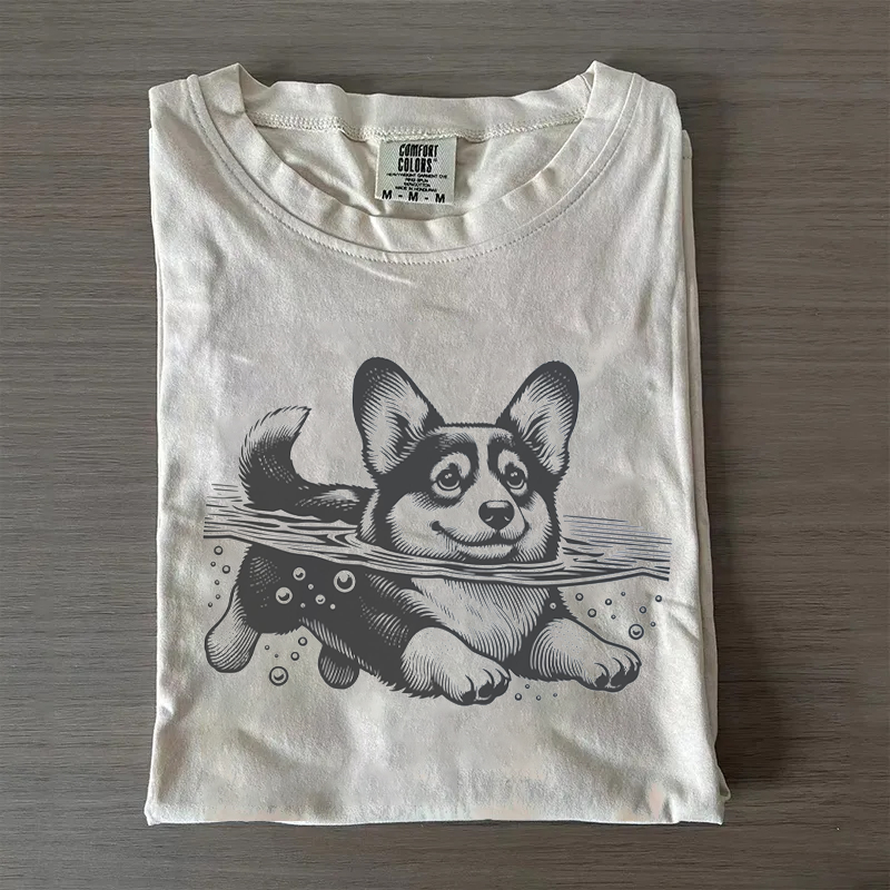 Cute Summer Corgi T-shirt