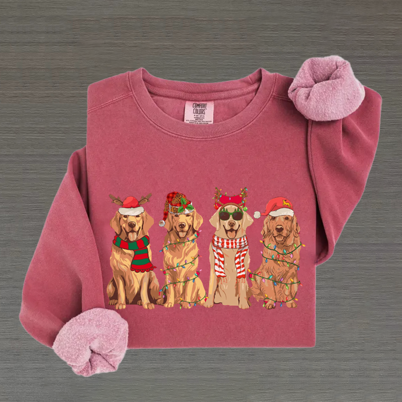 Christmas Golden Retriever Sweatshirt