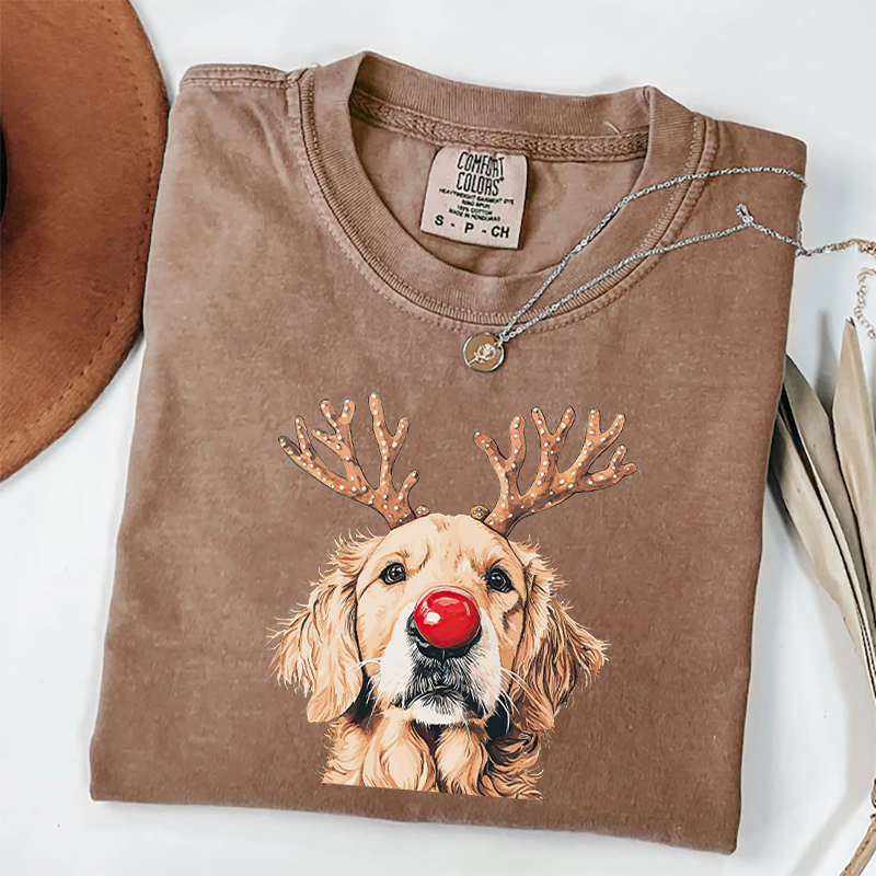 Golden Retriever Christmas T-shirt