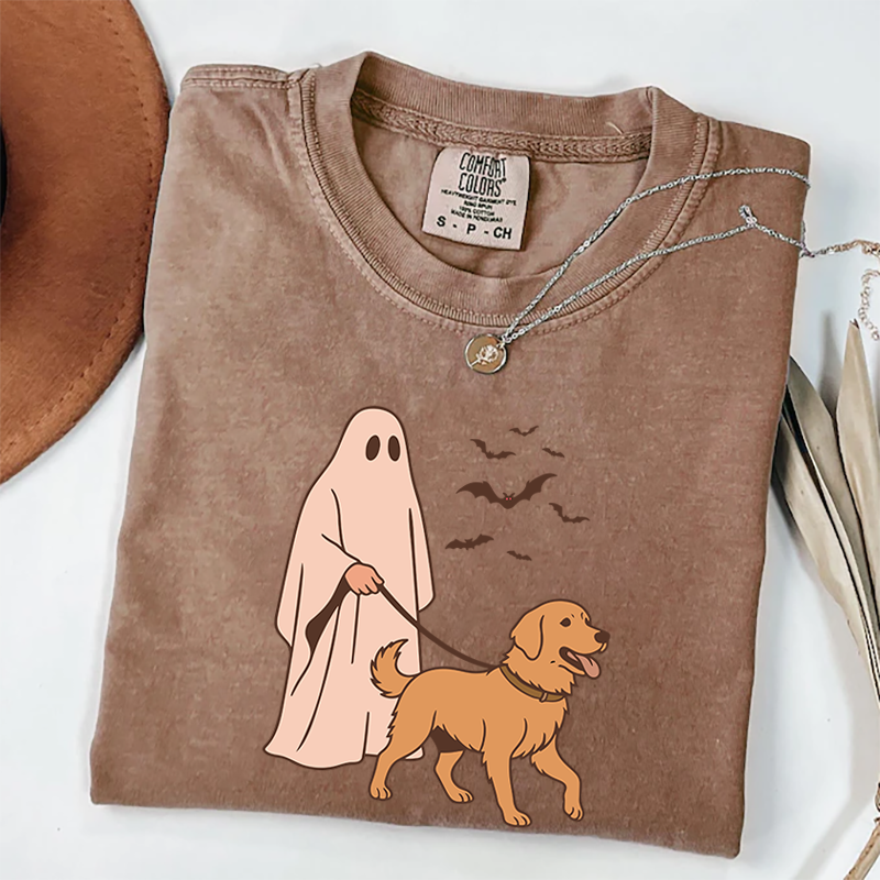 T-shirt Golden Retriever Halloween