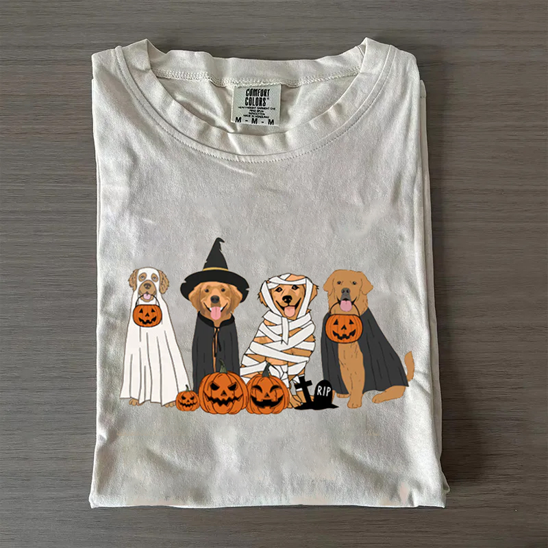 Golden Retriever Ghost Dogs T-shirt