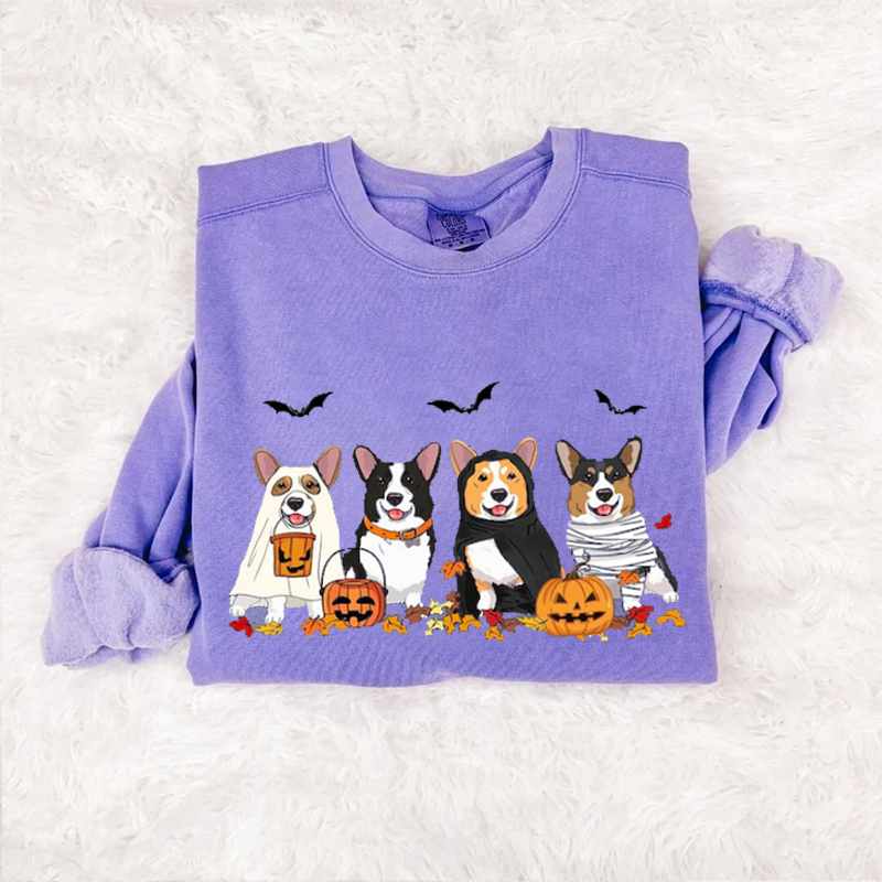 Halloween Corgi Ghost Dogs Sweatshirt