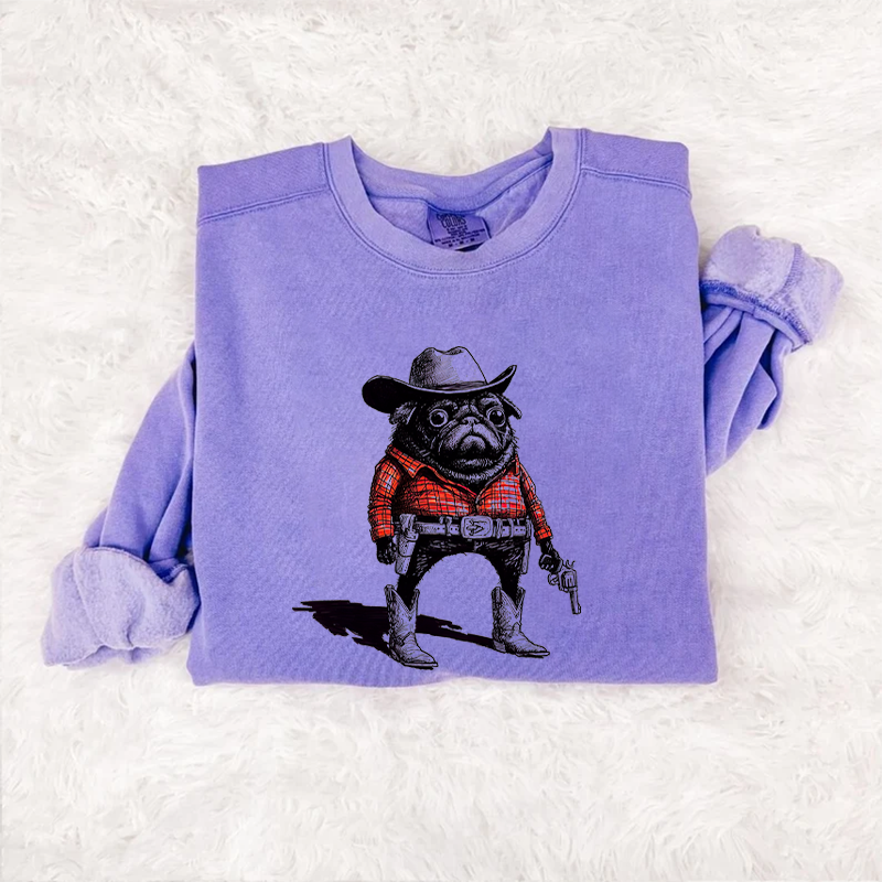 Sweatshirt Drôle Carlin Cowboy