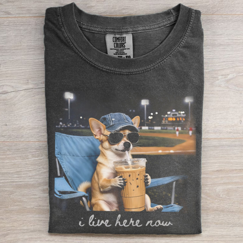 I Live Here Now Meme Chihuahua T-shirt