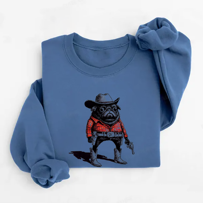 Sweatshirt Drôle Carlin Cowboy