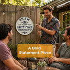 “This Is Our Happy Place” Hanging Sign