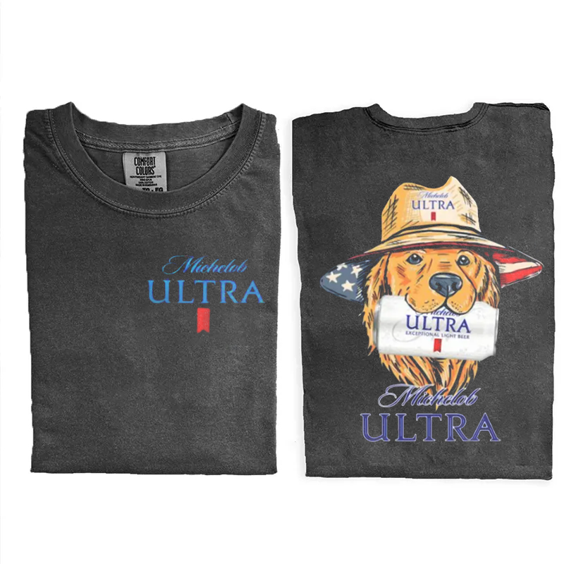 4. Juli Golden Retriever Bier T-Shirt