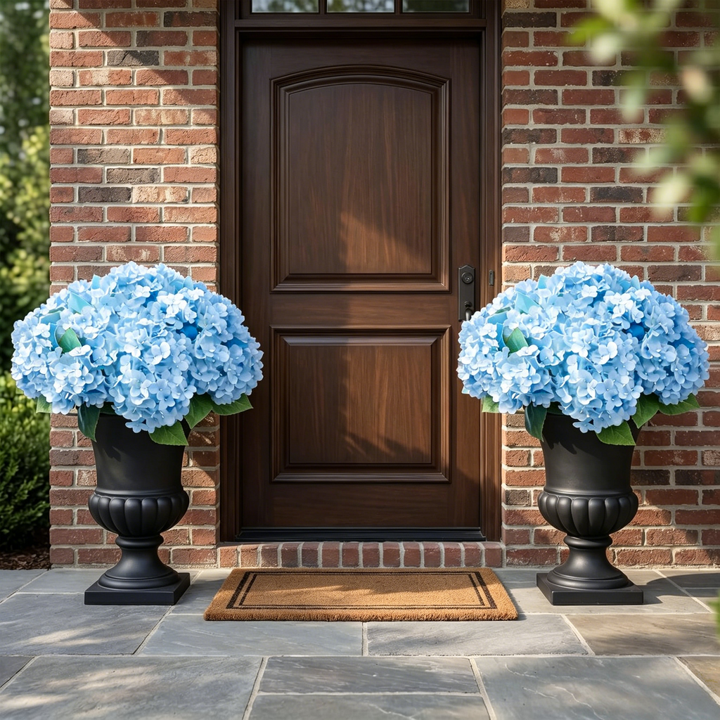 ğŸ”¥Last Day 70% OFFğŸ”¥Artificial Outdoor Hydrangea Flowers - UV resistant, Waterproof, Windproof