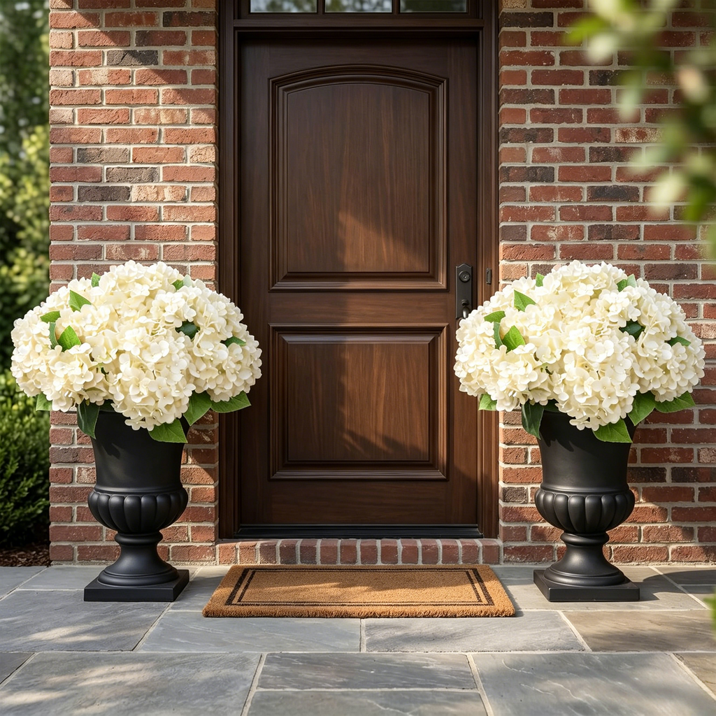 ğŸ”¥Last Day 70% OFFğŸ”¥Artificial Outdoor Hydrangea Flowers - UV resistant, Waterproof, Windproof