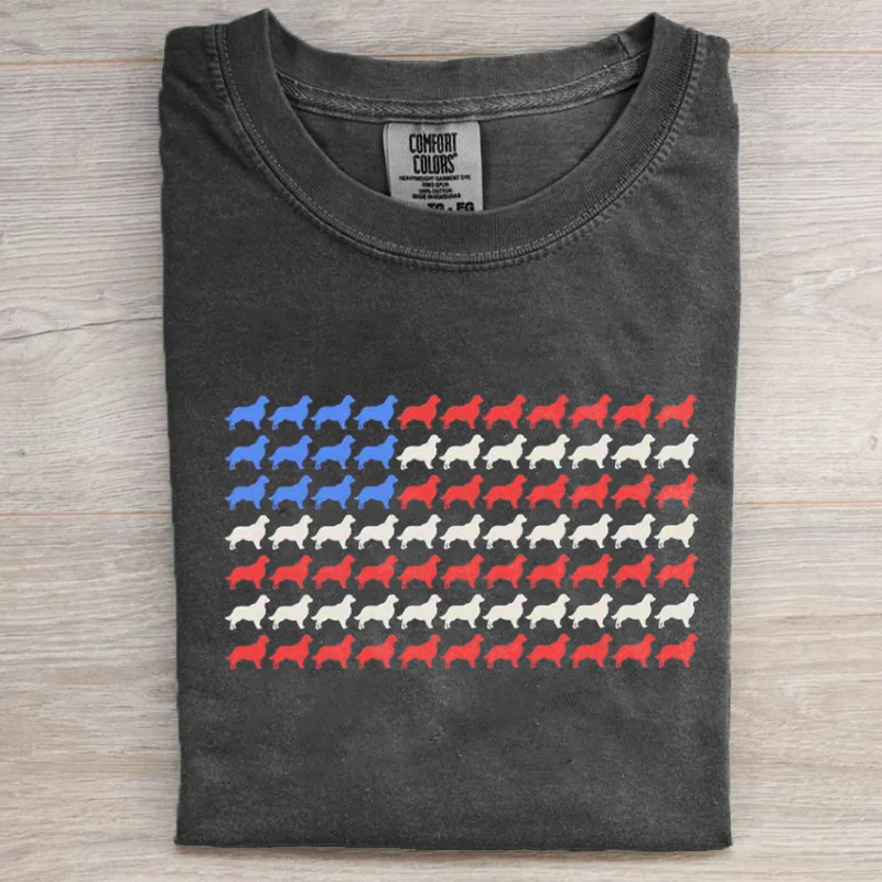 4th of July Golden Retriever T-shirt
