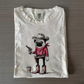 Funny Pug Cowboy T-shirt