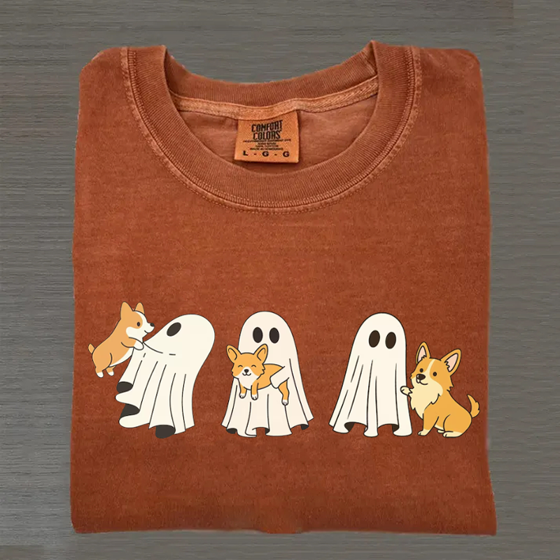 T-shirt Halloween chien Corgi