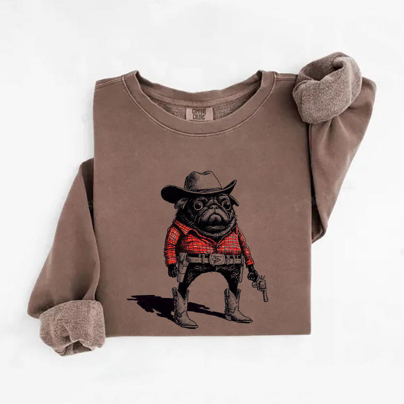 Sweatshirt Drôle Carlin Cowboy