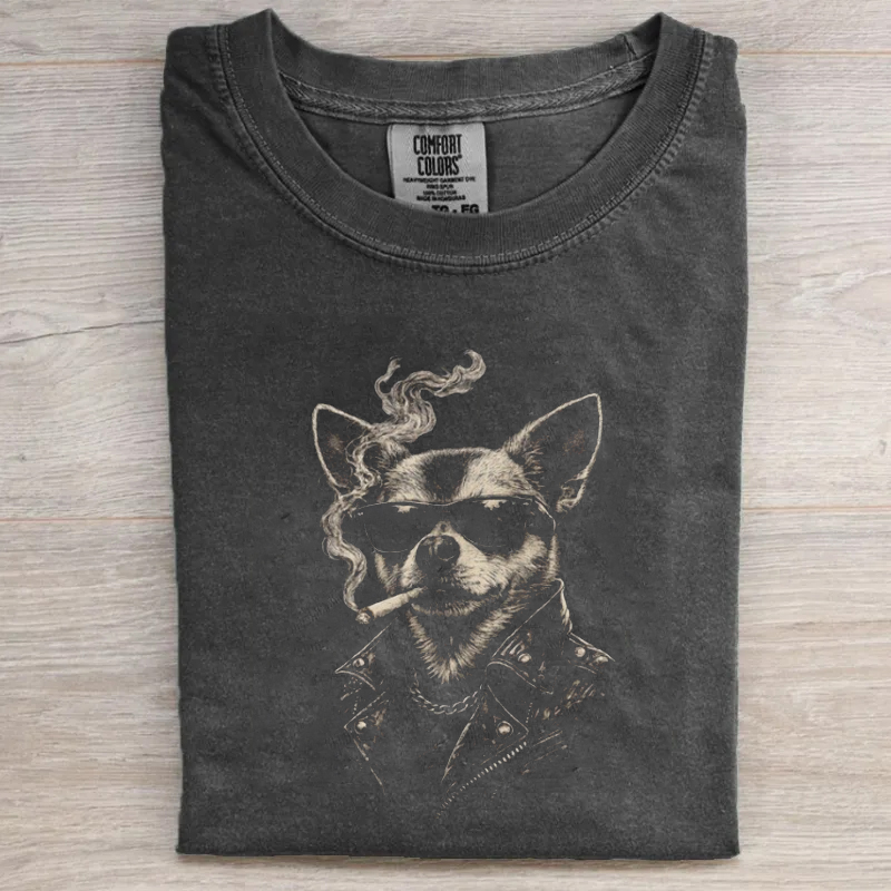 Smoking Chihuahua T-shirt
