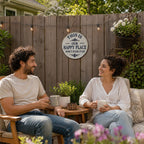“This Is Our Happy Place” Hanging Sign