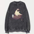 Funny Pug Smoking Meme Sweatshirt