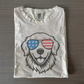 4th of July Golden Retriever T-shirt