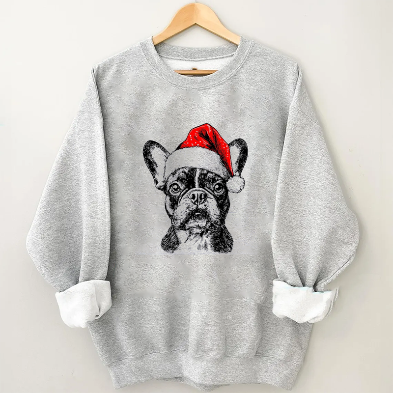 French Bulldog Santa Sweatshirt