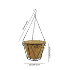 Metal Premium Hanging Planter Basket  with Coco Liner