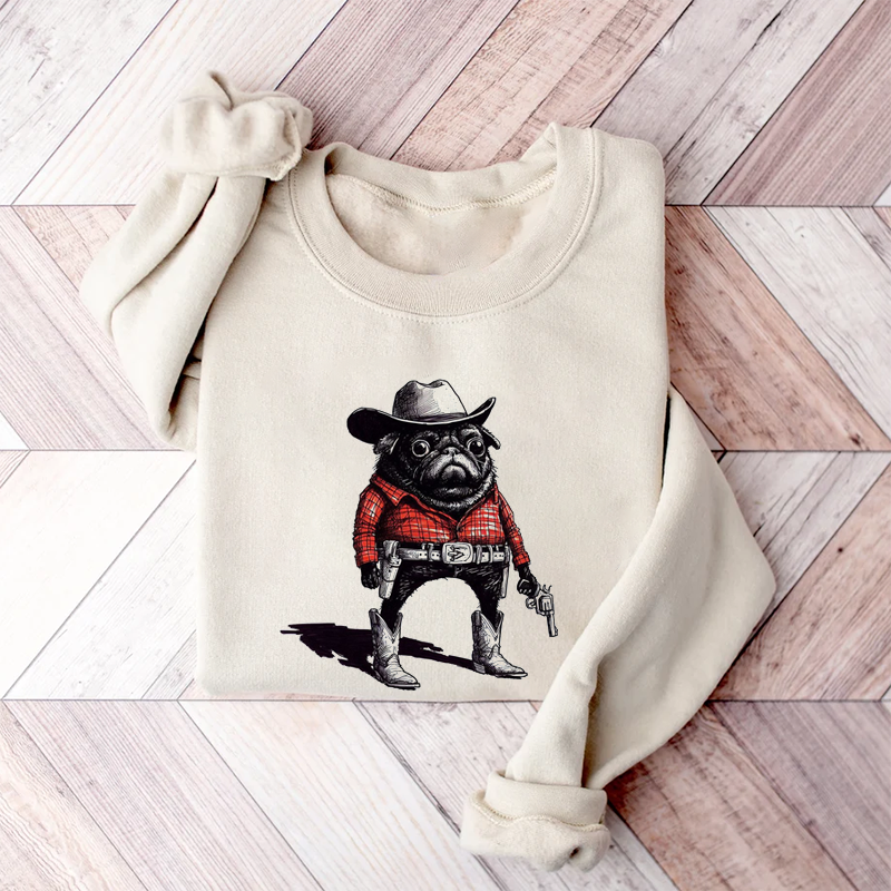 Sweatshirt Drôle Carlin Cowboy