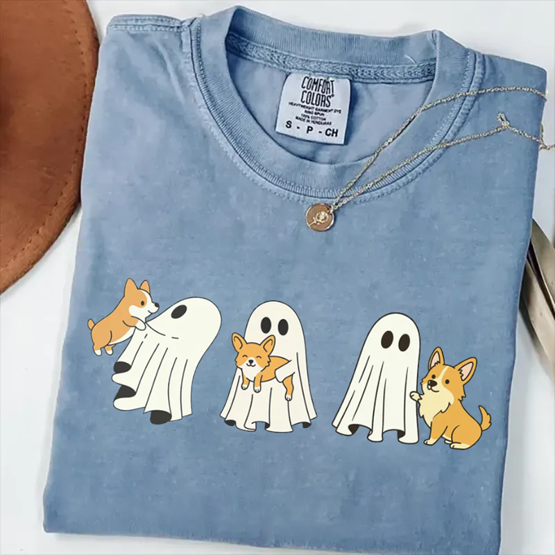 T-shirt Halloween chien Corgi