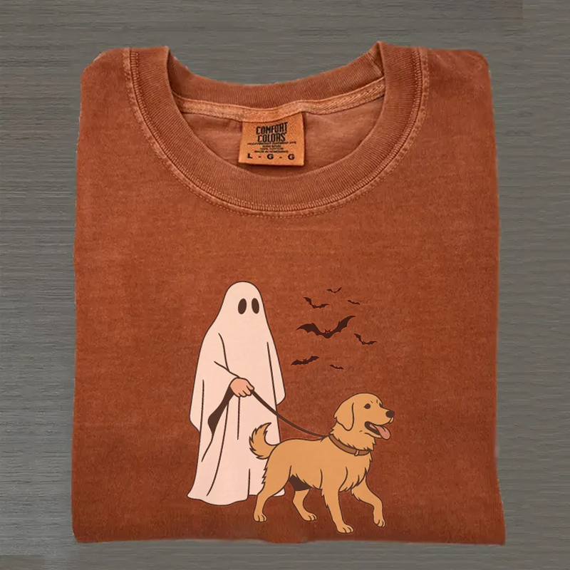 T-shirt Golden Retriever Halloween