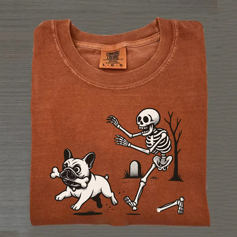T-shirt Comfort Colors Halloween Bouledogue Français