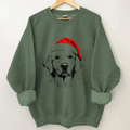 Golden Retriever Santa Christmas Sweatshirt
