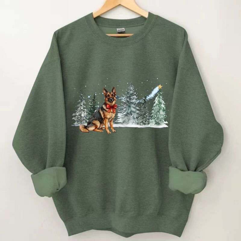 German Shepherd Christmas Sweatshirt