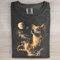 Corgi Howling to The Moon T-shirt