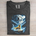Funny Golden Retriever Howling At The Moon T-shirt