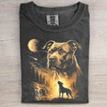 Pit Bull Howling To The Moon T-shirt