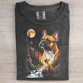 French Bulldog Howling At The Moon T-shirt