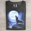 Dachshund Howling Moon T-shirt