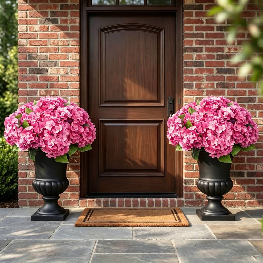 ğŸ”¥Last Day 70% OFFğŸ”¥Artificial Outdoor Hydrangea Flowers - UV resistant, Waterproof, Windproof