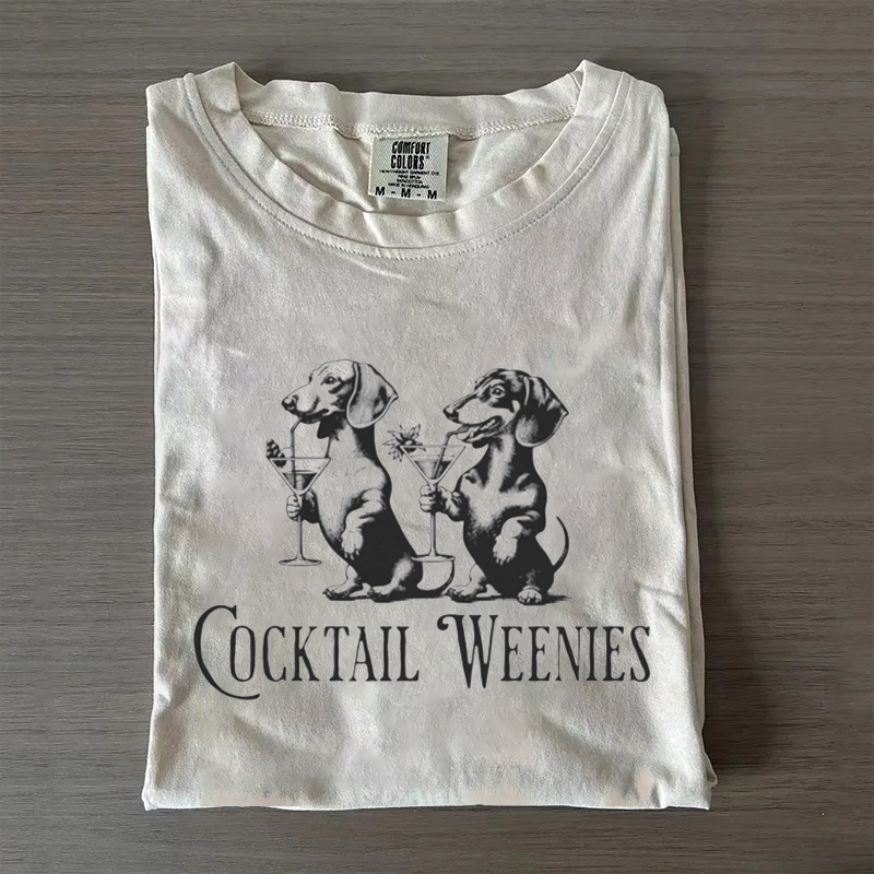 Cocktail Weenies Dachshund Funny T-shirt