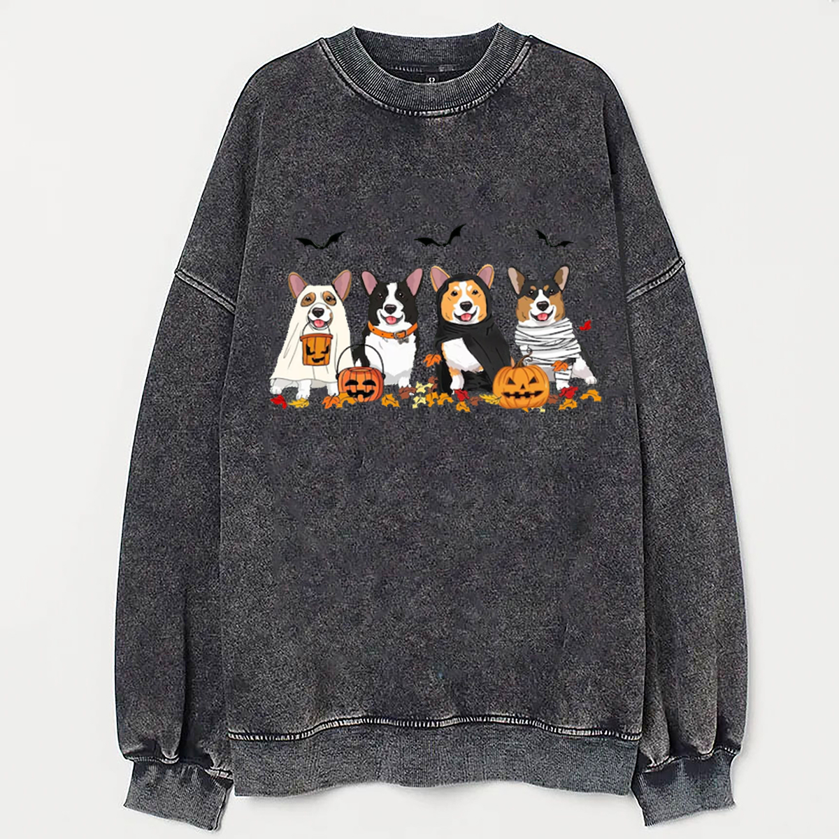Halloween Corgi Ghost Dogs Sweatshirt
